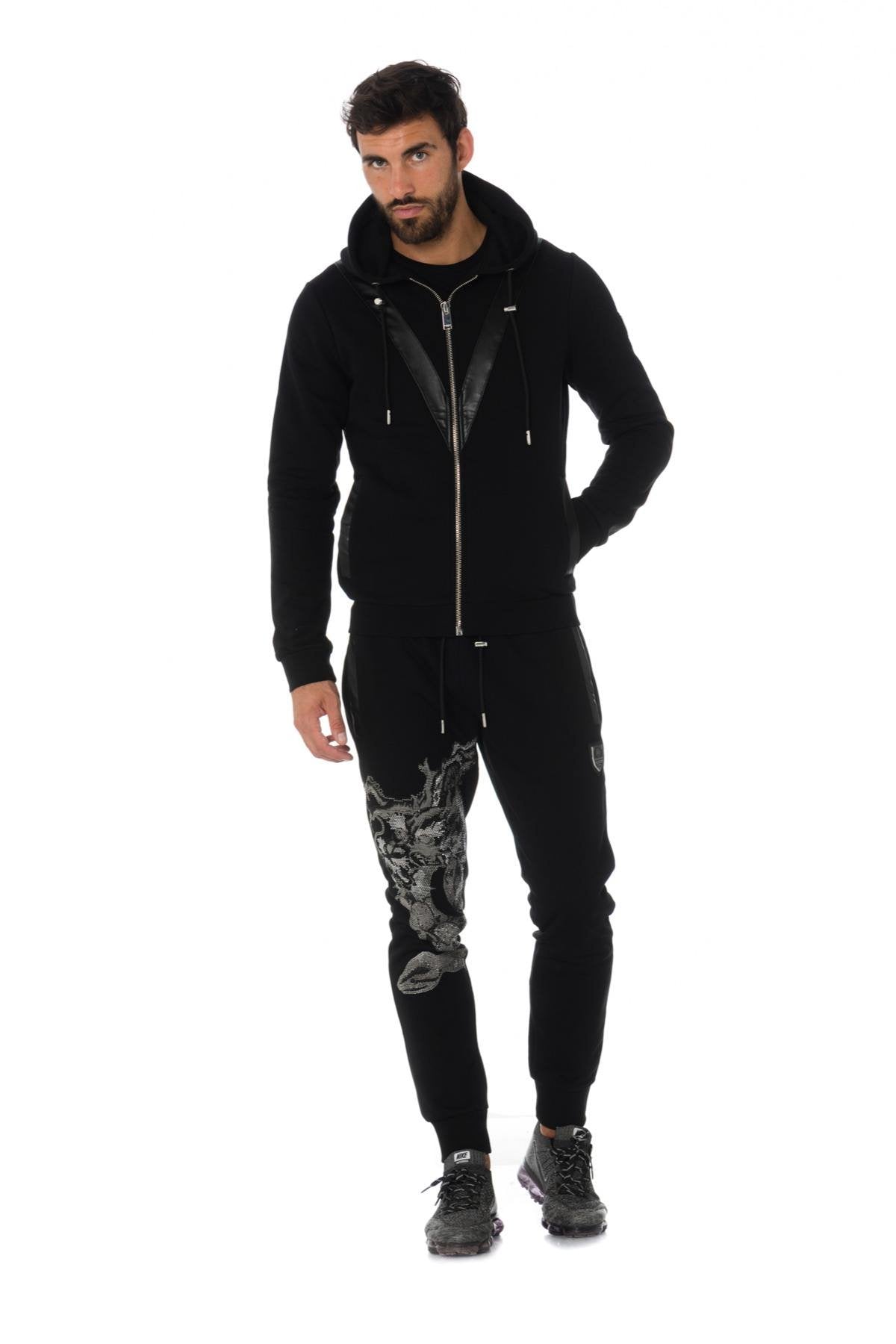 Hoodie with rhinestone snake on the back - Image n°6