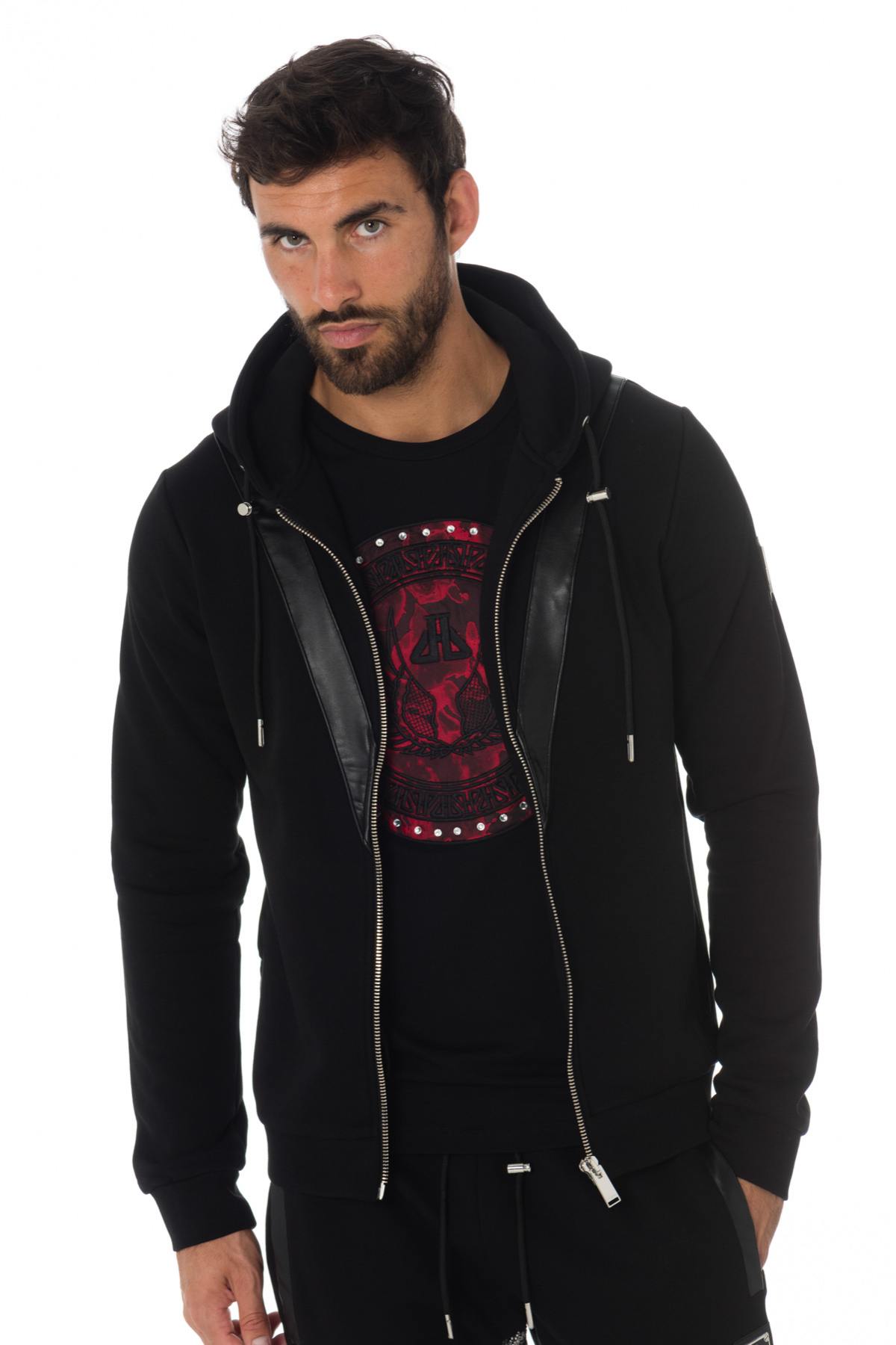 Hoodie with rhinestone snake on the back - Image n°5