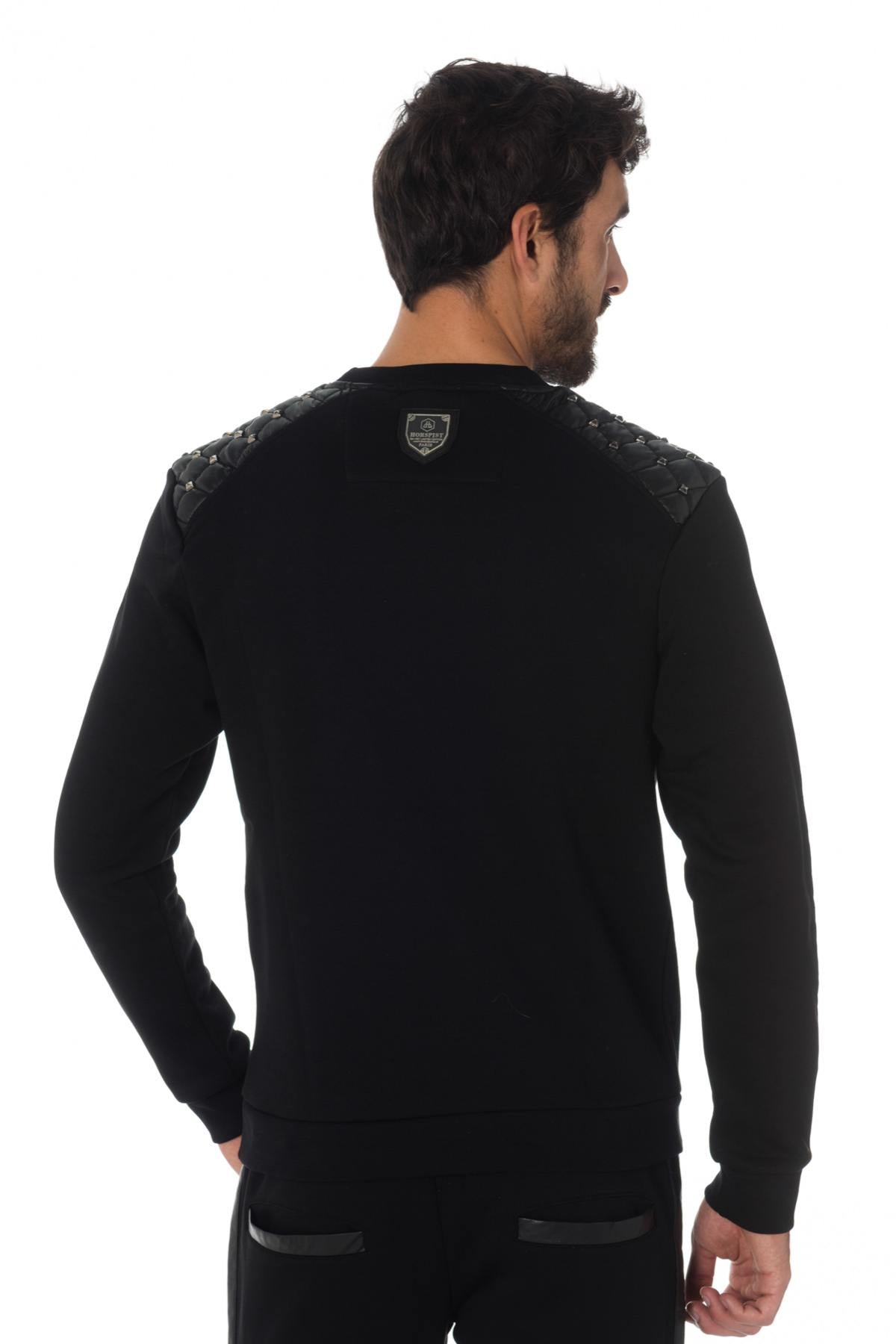 Horspist sweatshirt with quilting and studs on the shoulders - Image n°7