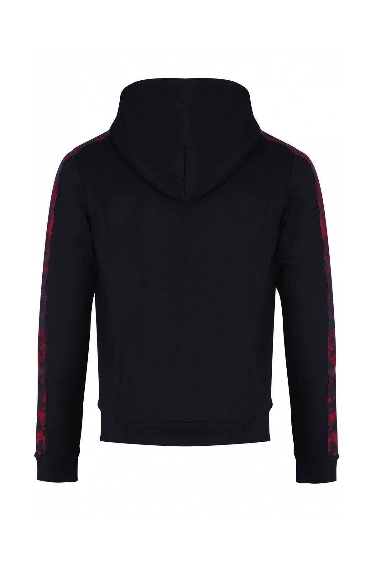 Horspist men's red and black zipped sweatshirt - Image n°7