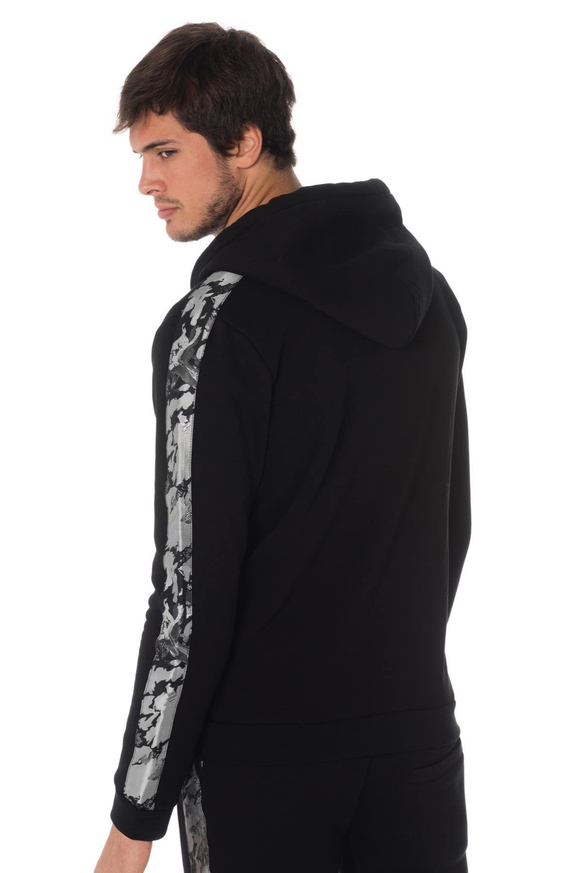 Horspist men's black/silver zipped sweatshirt - Image n°7