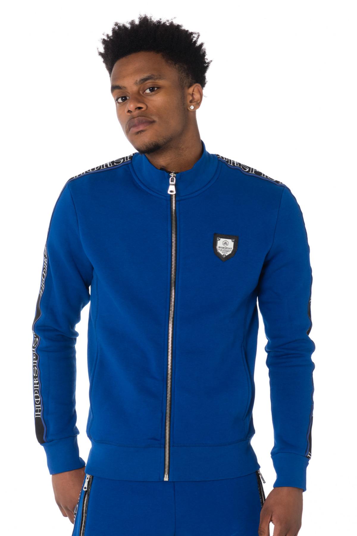  Royal blue Horspist zipped sweatshirt - Image n°1