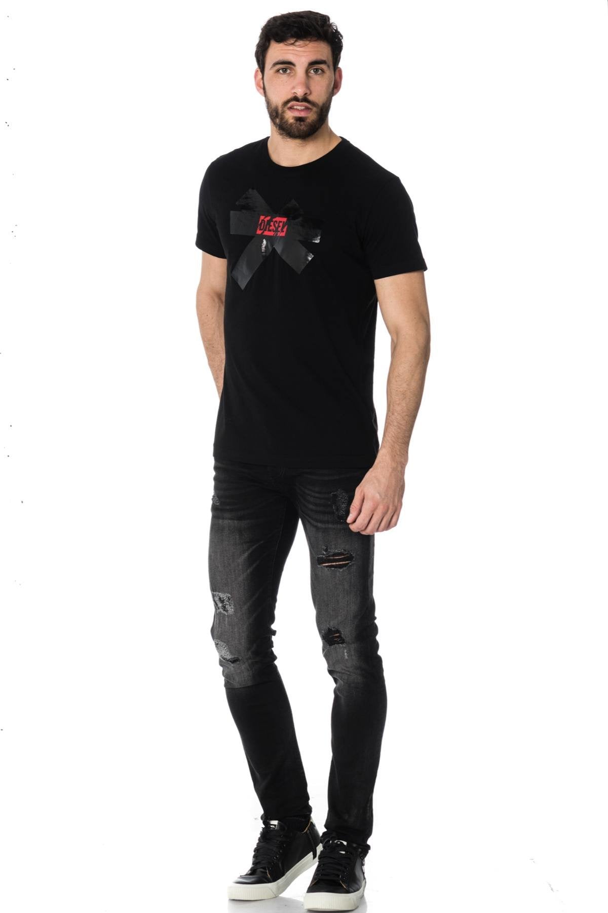 Diesel men's black t-shirt - Image n°2