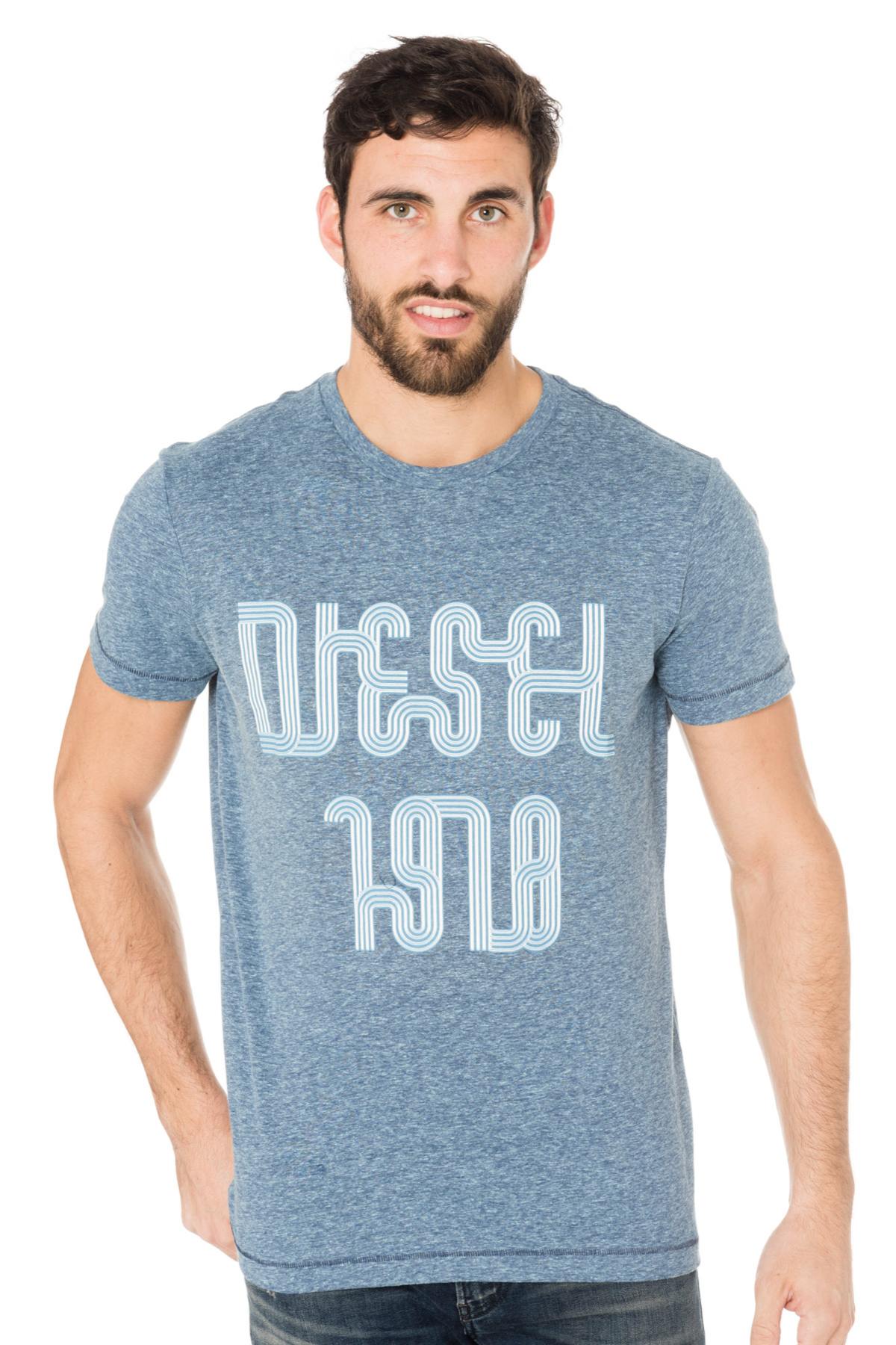 Men's diesel heather blue t-shirt - Image n°3