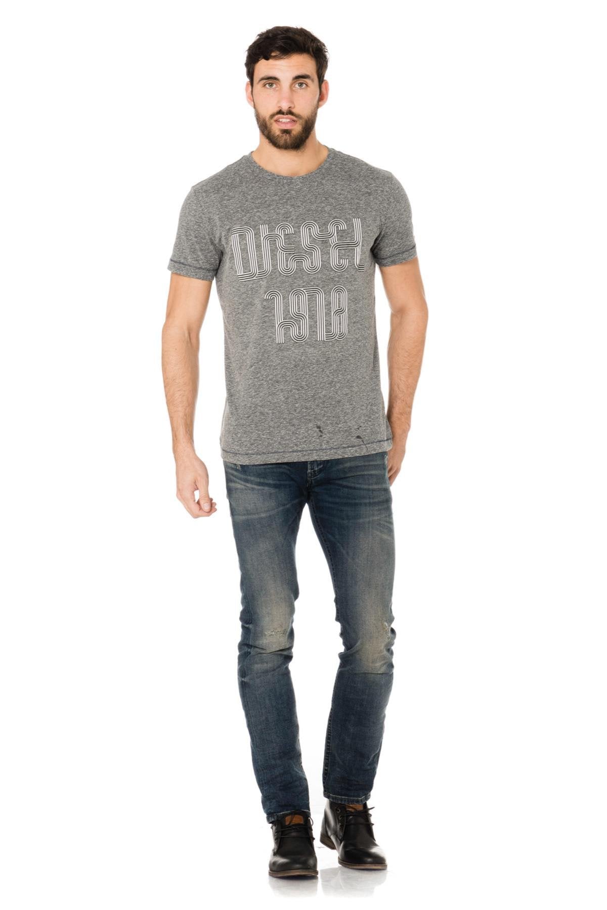 Diesel men's gray t-shirt - Image n°2