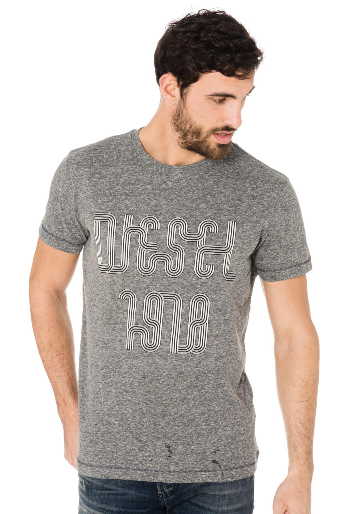 Diesel men's gray t-shirt - Image n°1