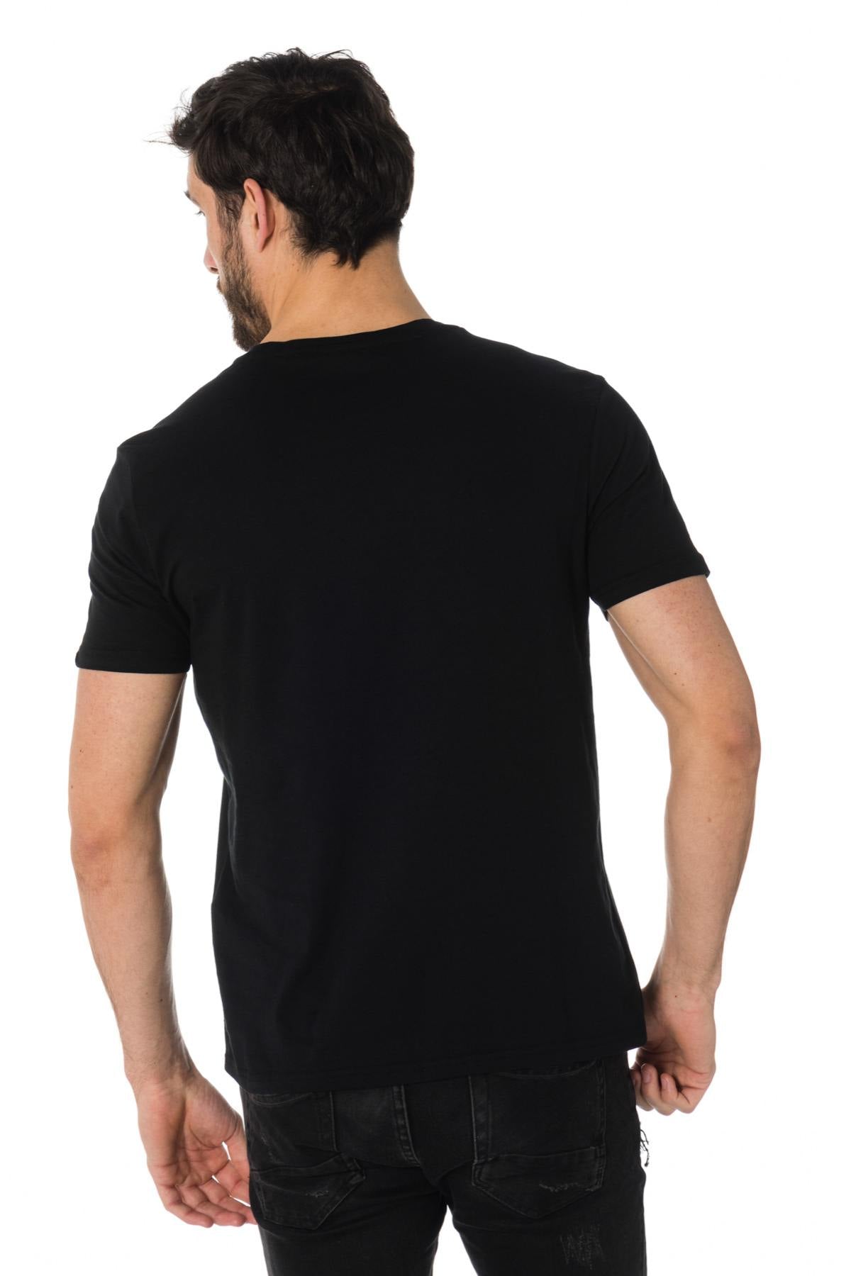 Kaporal black t-shirt with vintage inscription - Image n°3