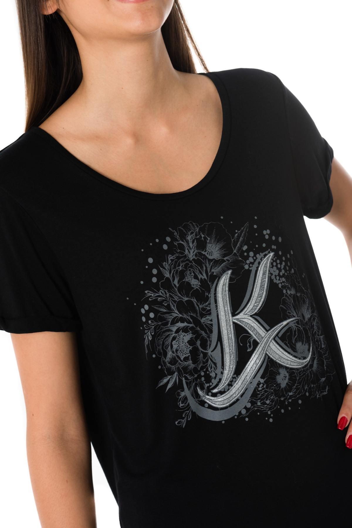 Kaporal women's black flowing t-shirt - Image n°4