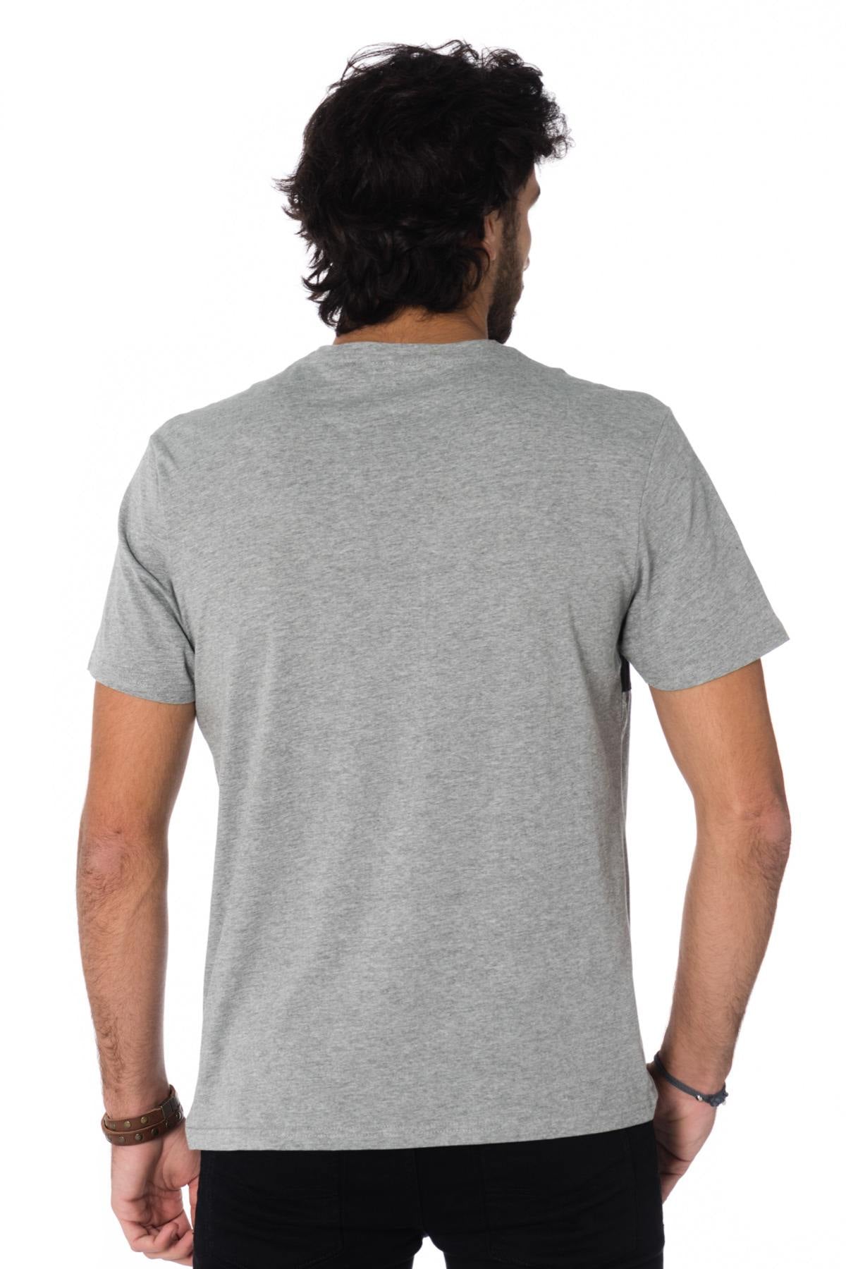 Heather gray T-shirt with Kaporal flocking - Image n°3