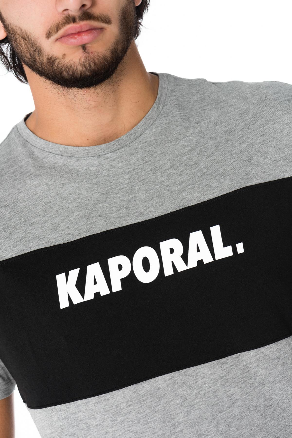 Heather gray T-shirt with Kaporal flocking - Image n°4