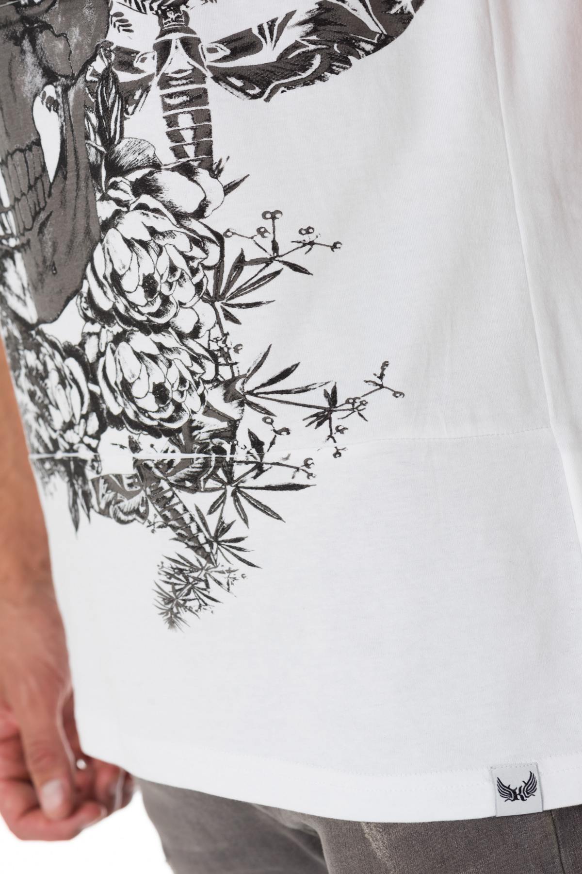 Men's white skull t-shirt - Image n°4