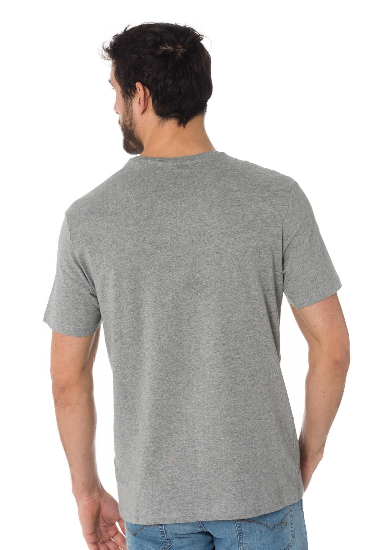 Heather gray t-shirt with logo - Image n°3