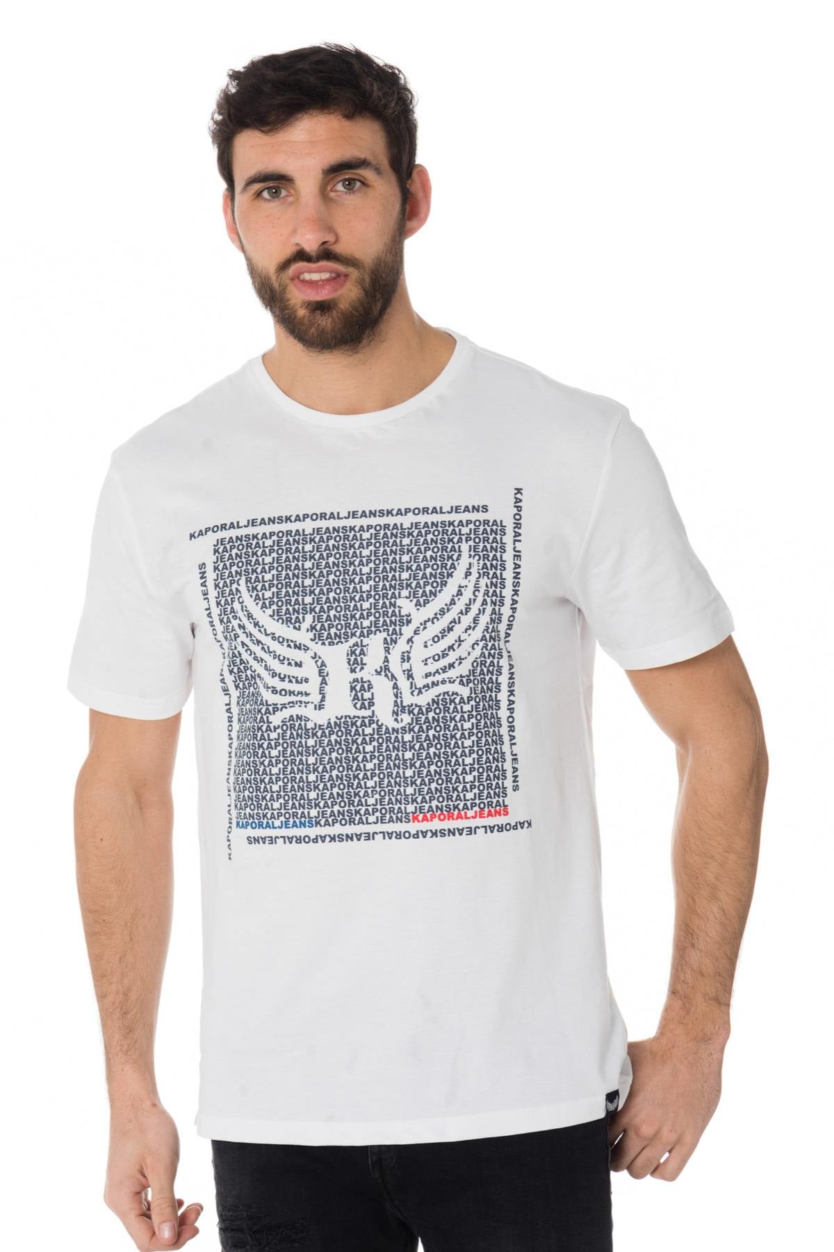 White t-shirt with logo - Image n°1