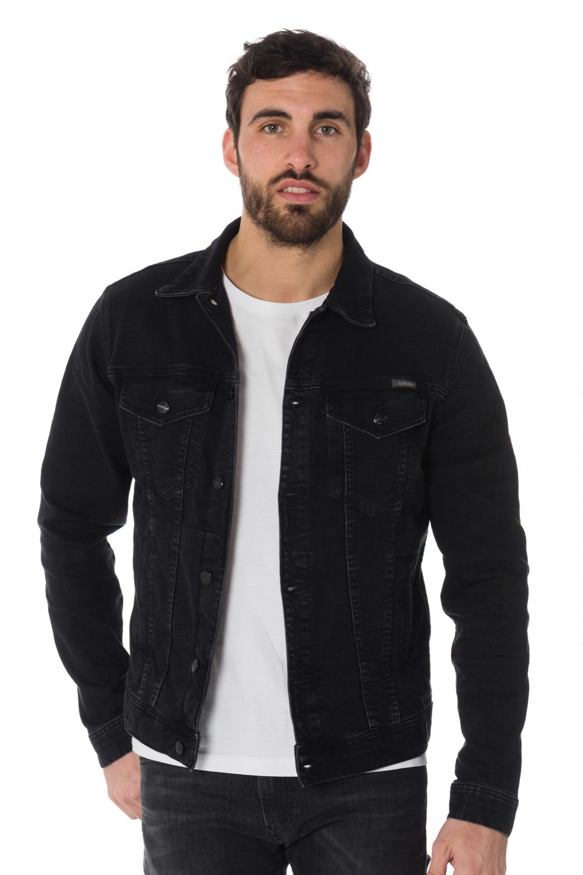 Men's raw black denim jacket - Image n°3