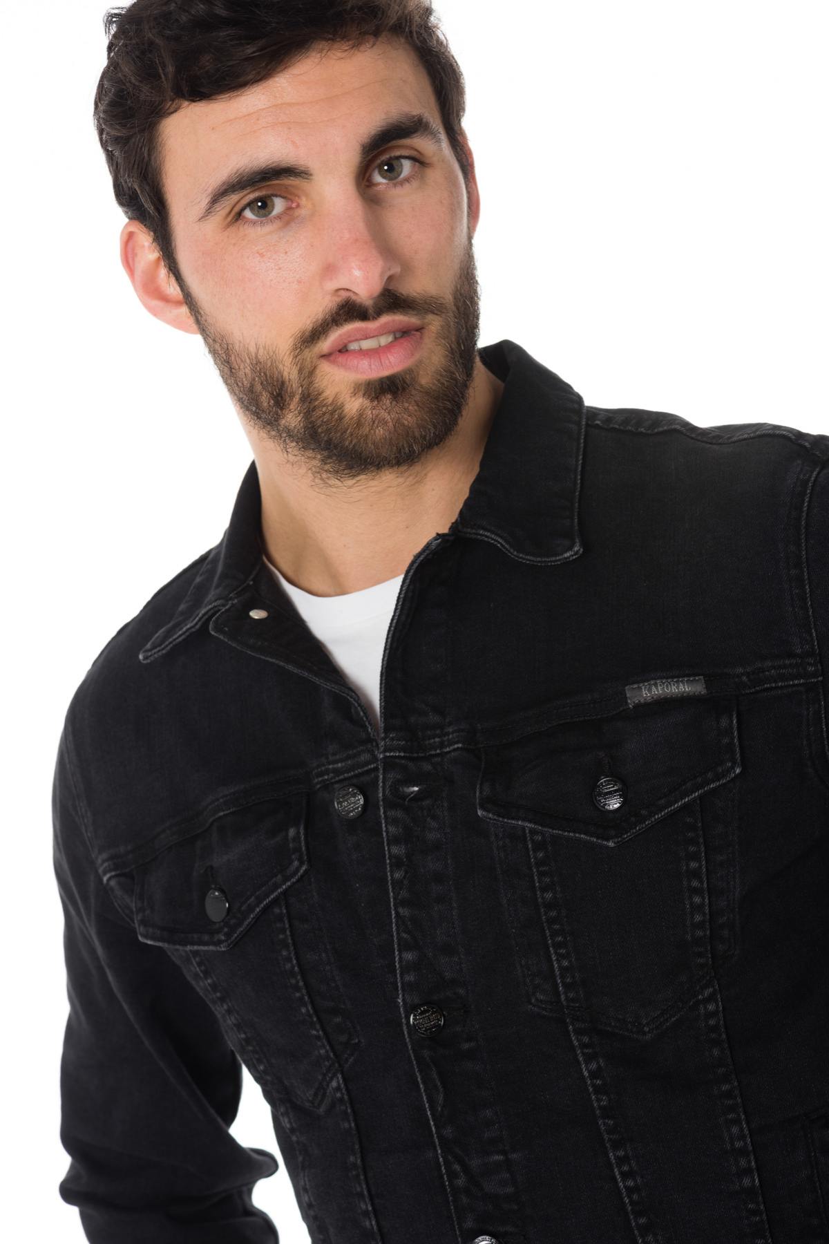 Men's raw black denim jacket - Image n°5