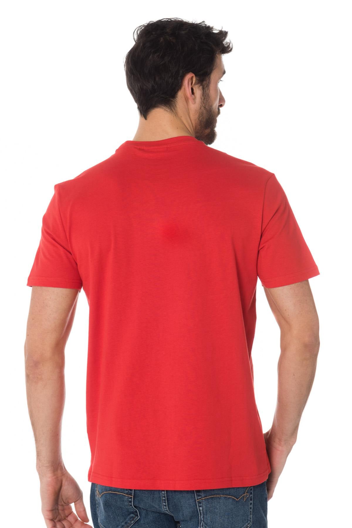 Men's bright red T-shirt - Image n°3