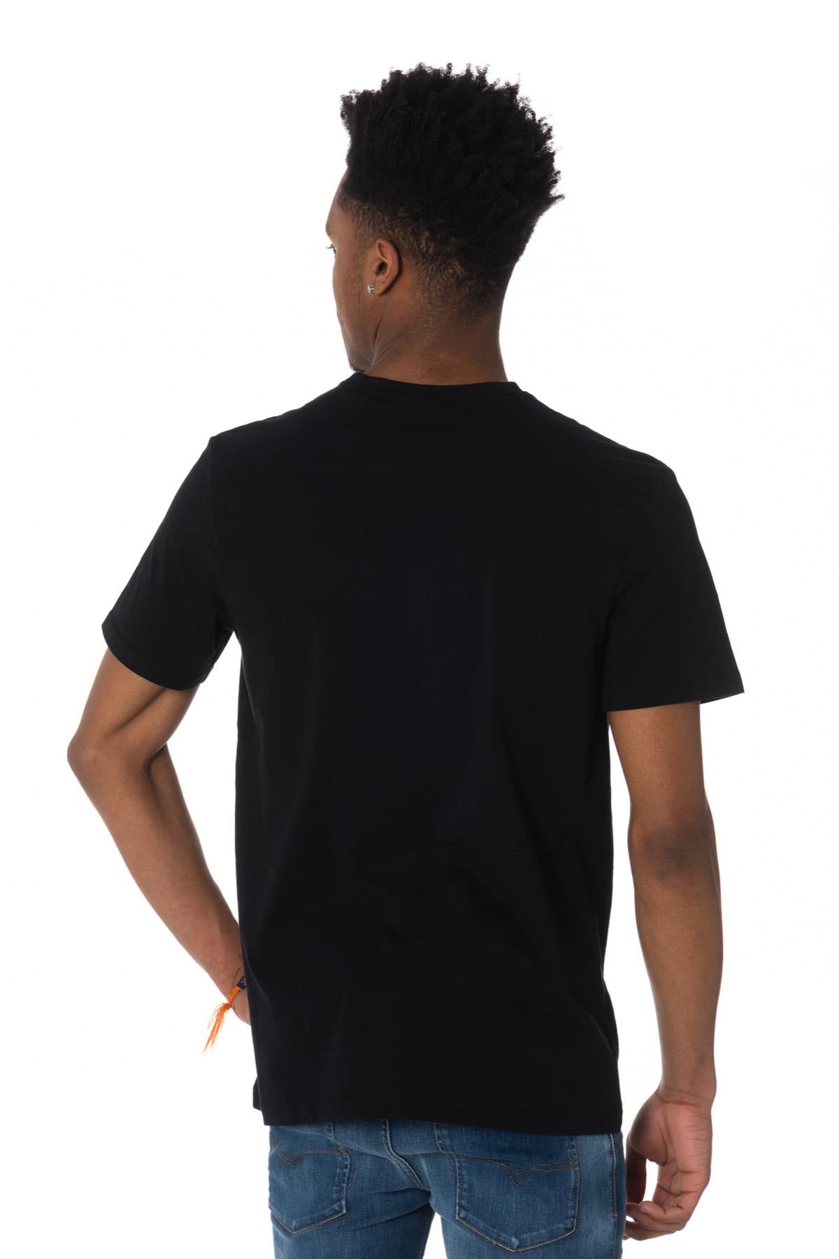 Men's black round-neck t-shirt - Image n°3