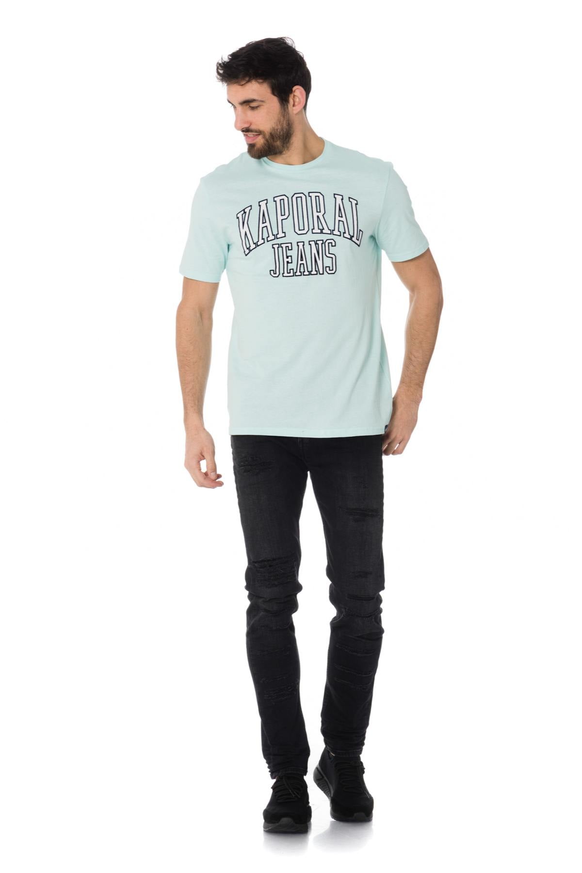 Pastel blue men's t-shirt - Image n°2