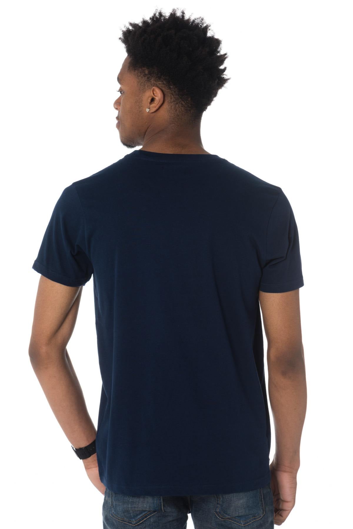 Schott blue T-shirt with New York logo - Image n°3