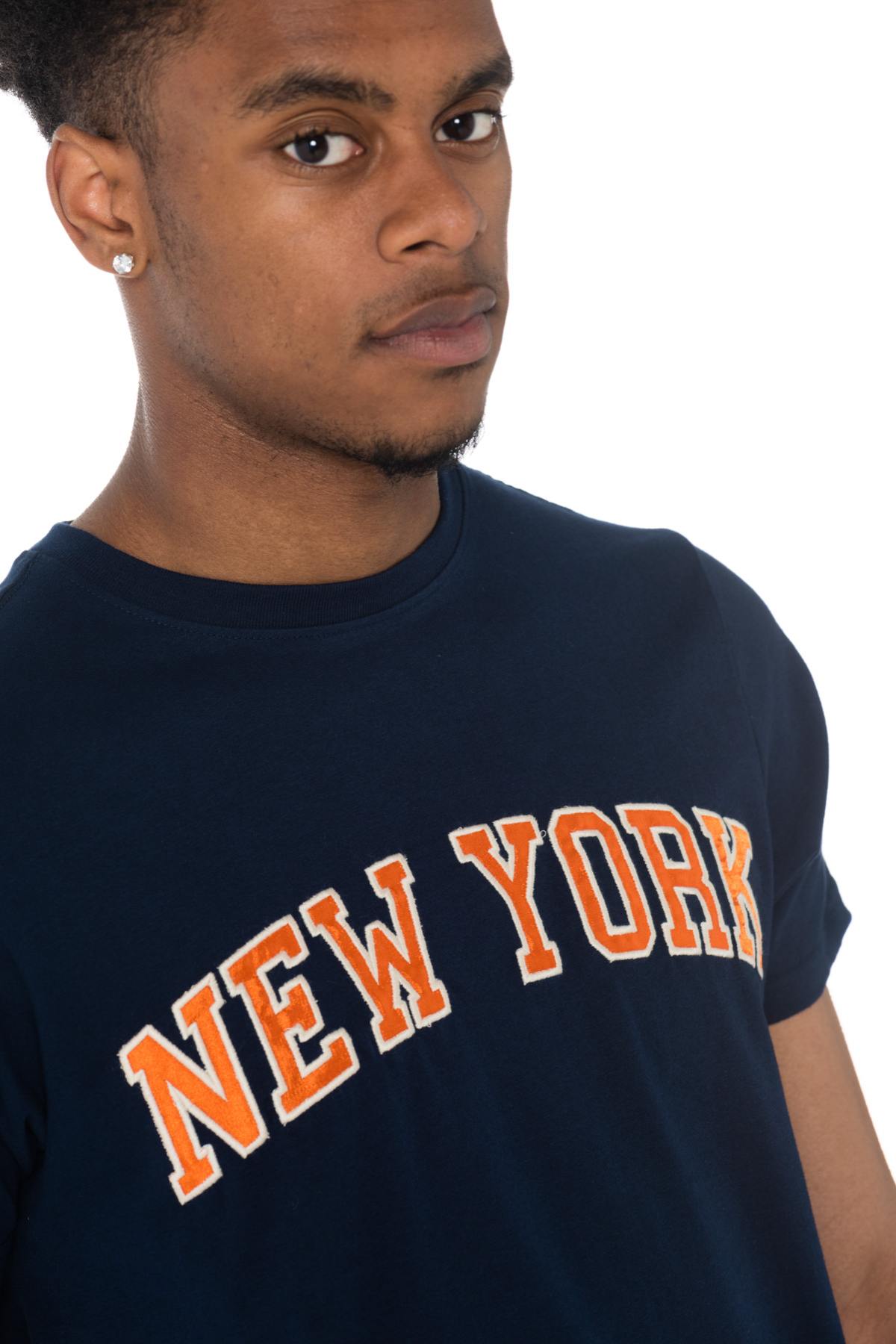 Schott blue T-shirt with New York logo - Image n°4