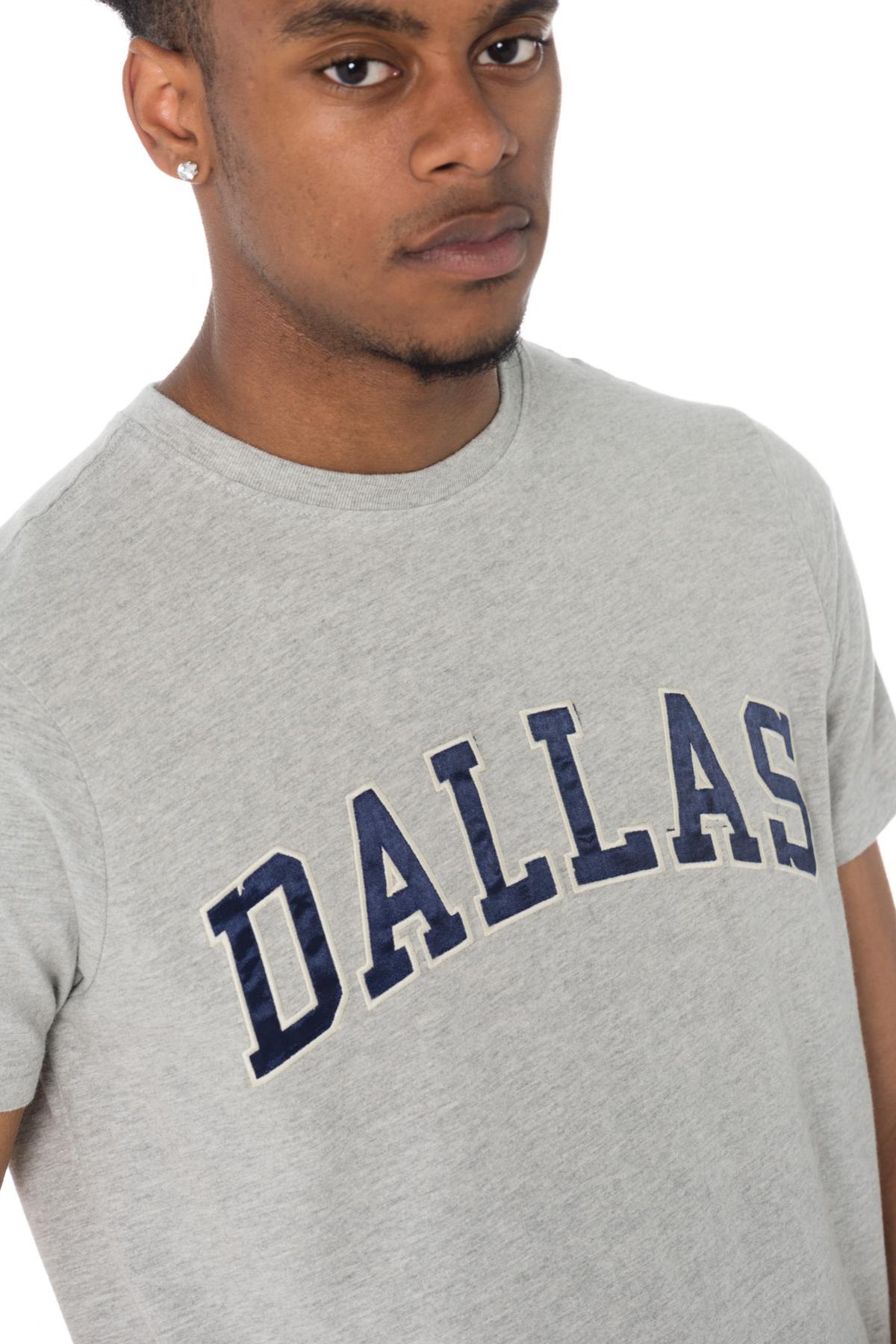 Schott gray t-shirt with Dallas logo - Image n°4