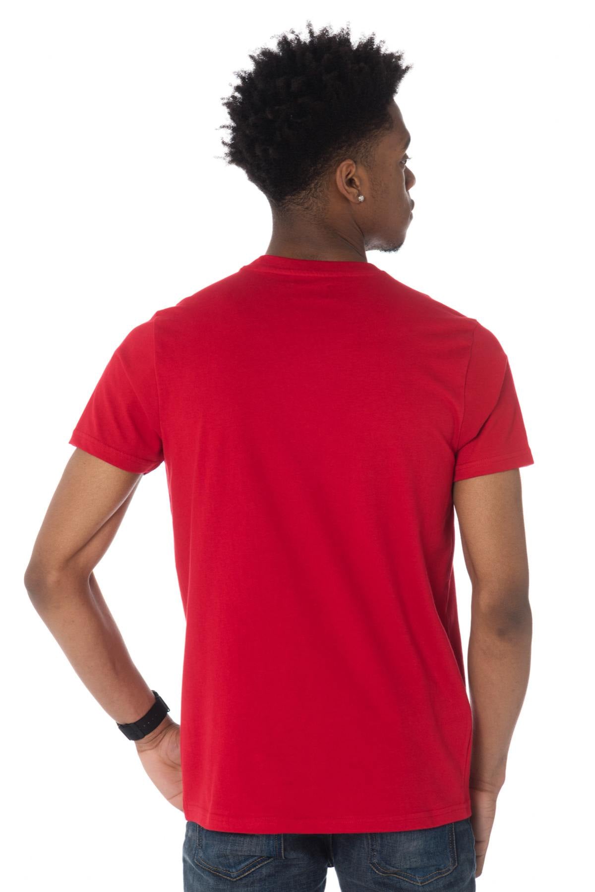 Schott red t-shirt with black Atlanta logo - Image n°3