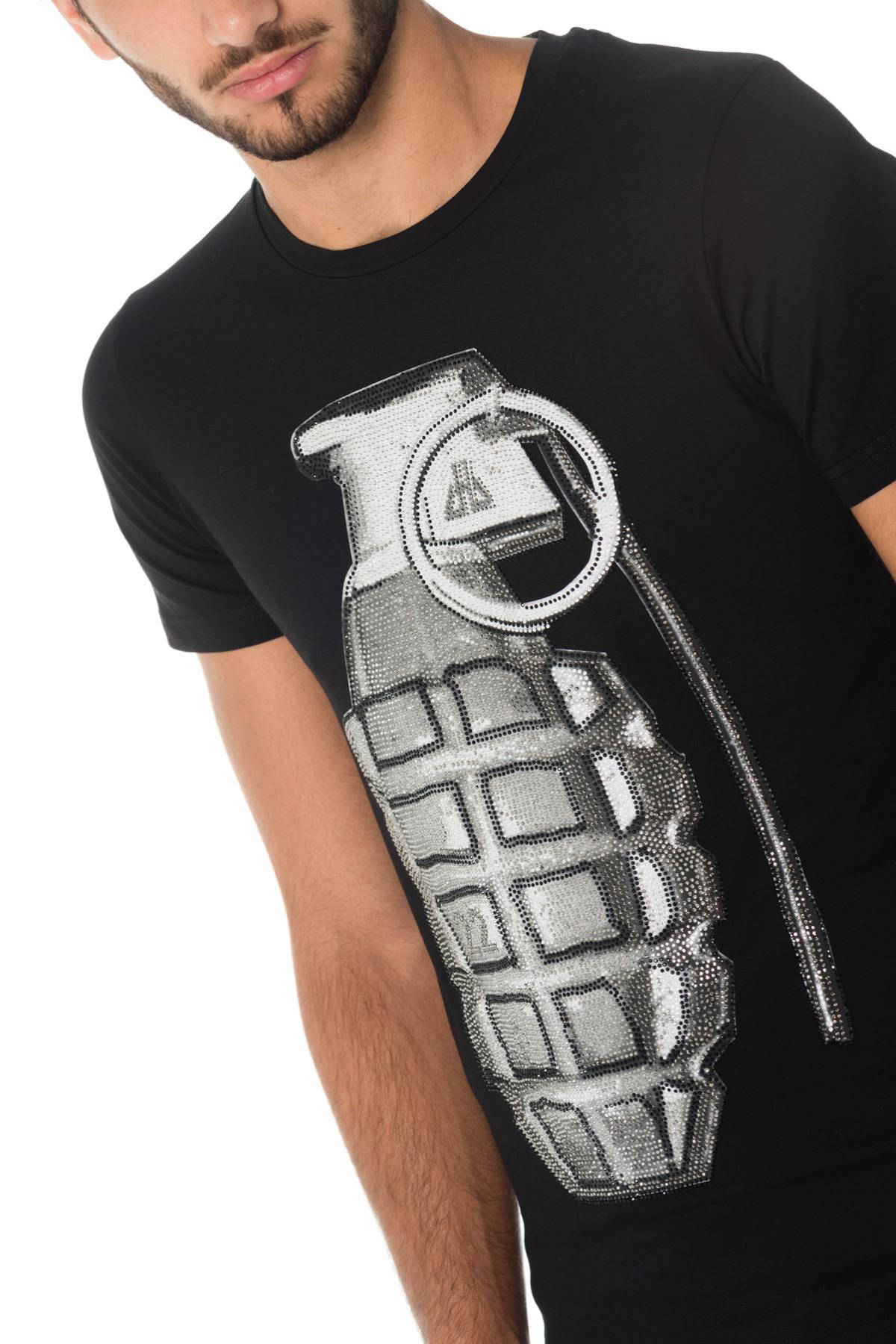 Horspist T-shirt with rhinestone grenade - Image n°7