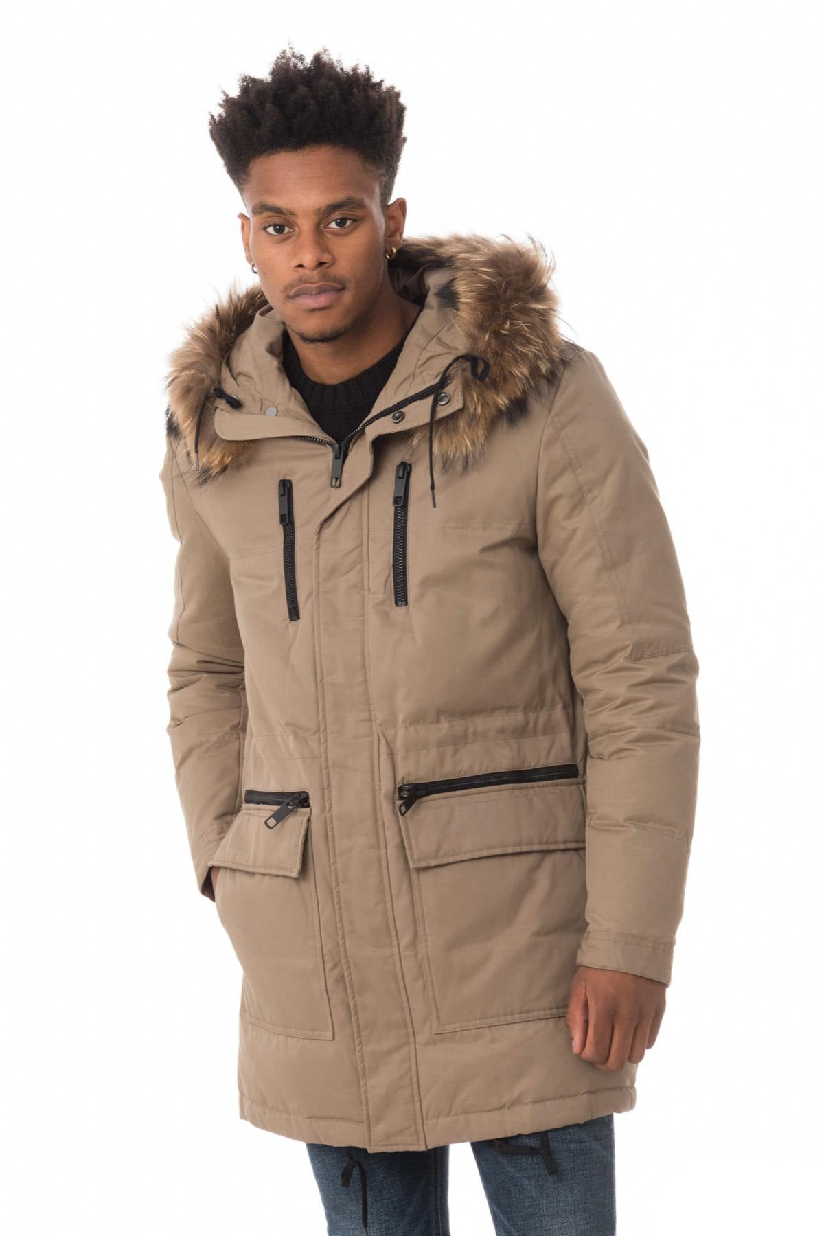 Antony Morato men's beige parka - Image n°1