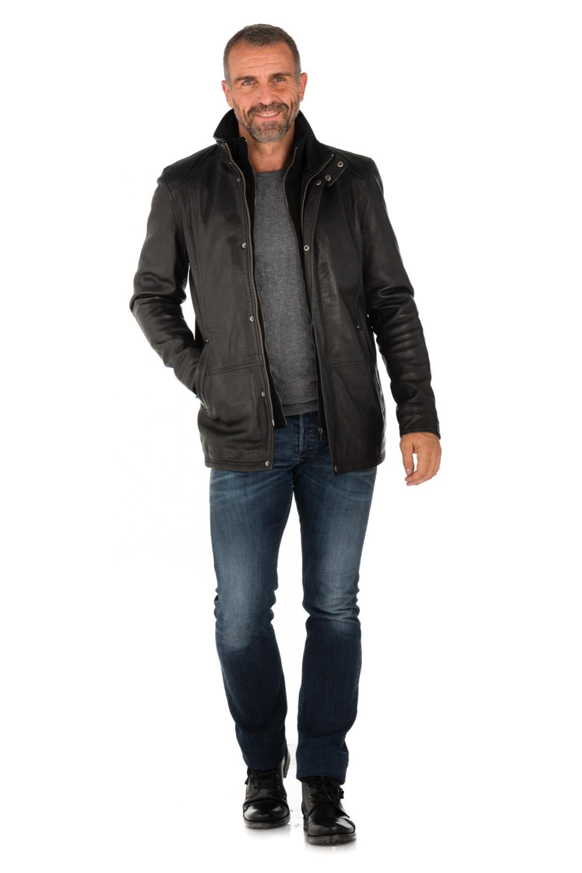 Daytona men's lambskin jacket - Image n°2