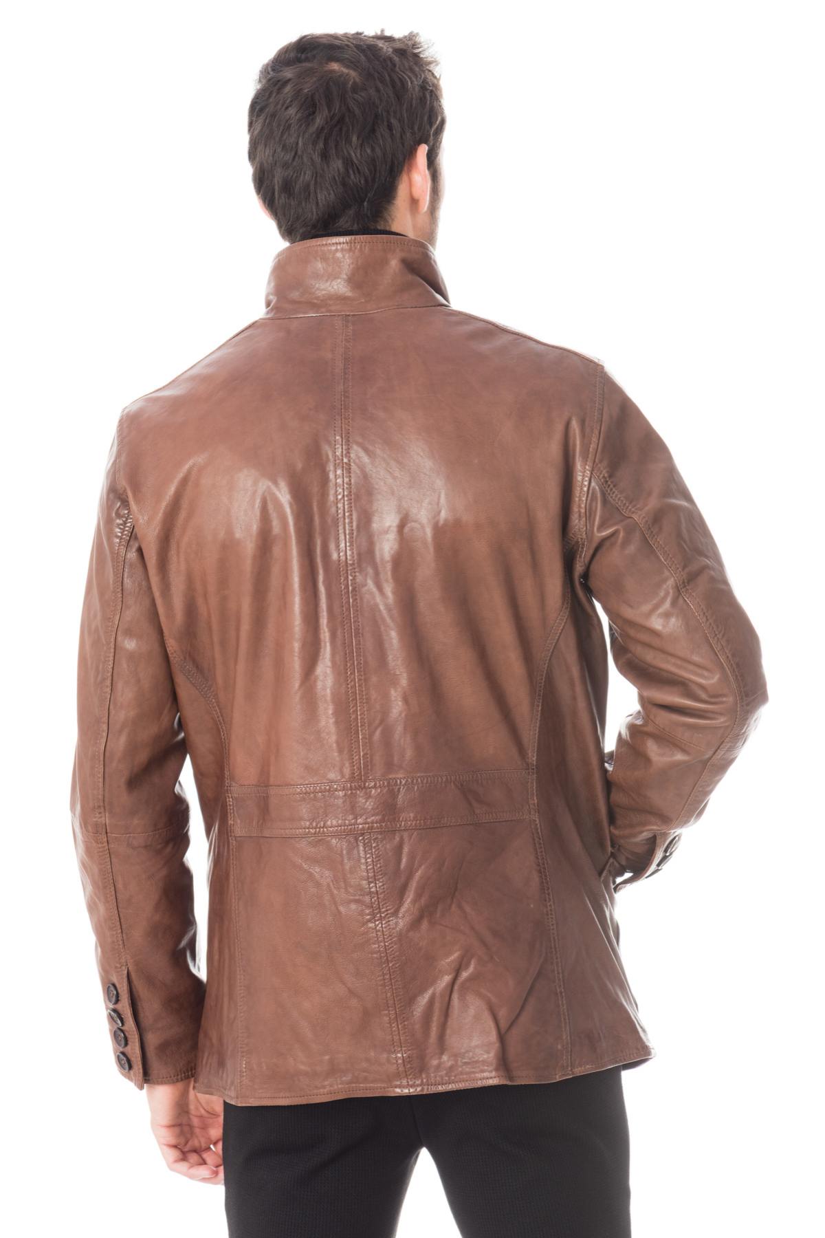 Men's lambskin safari jacket - Image n°5