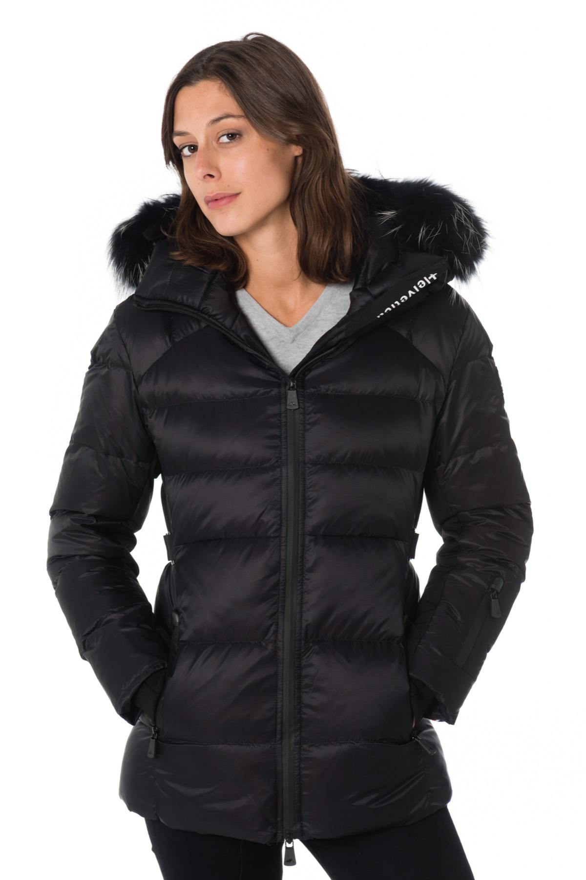 Helvetica women's black down jacket - Image n°2