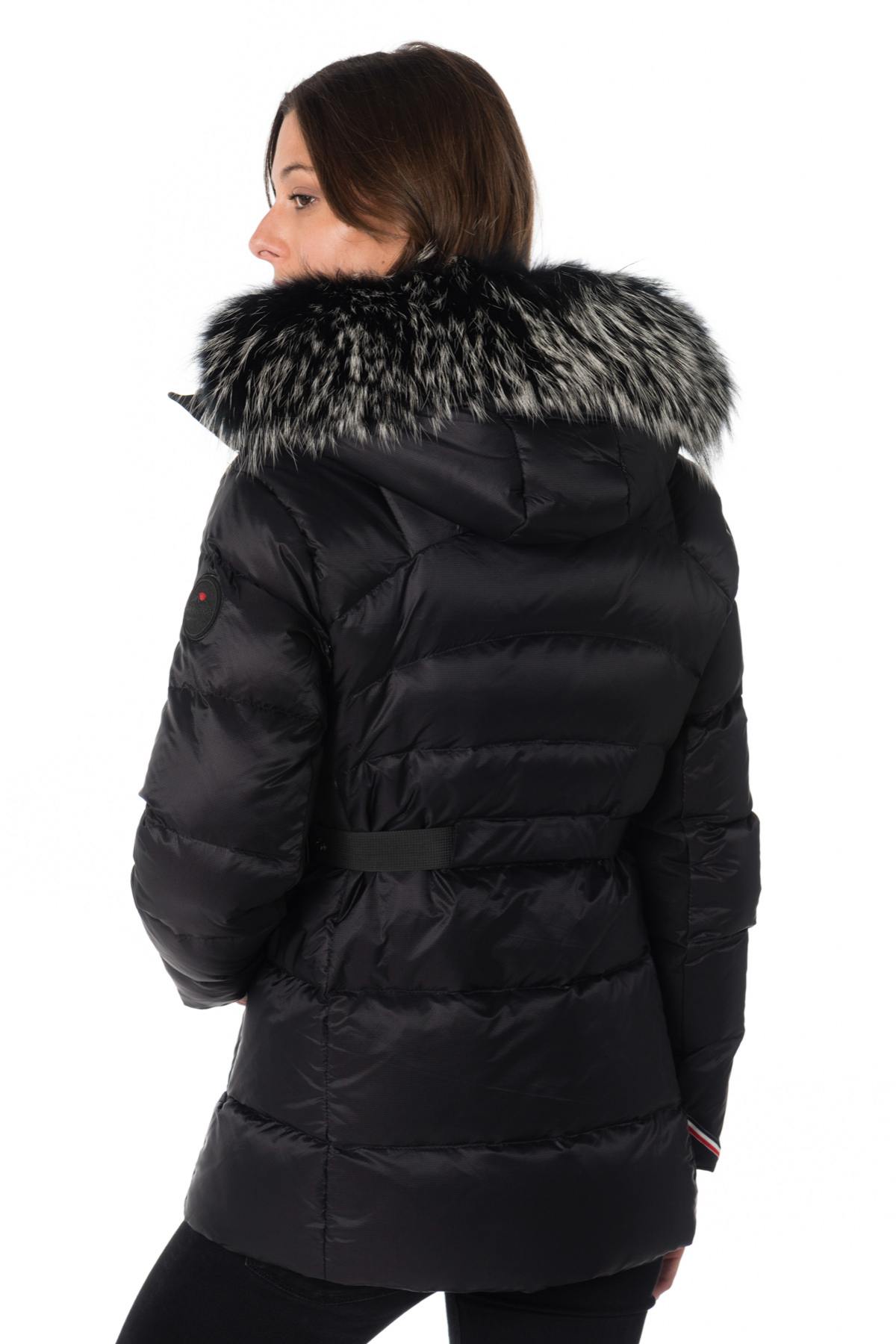 Helvetica women's black down jacket - Image n°7