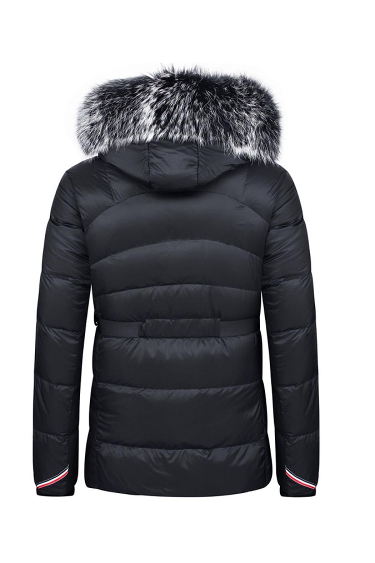 Helvetica women's black down jacket - Image n°9