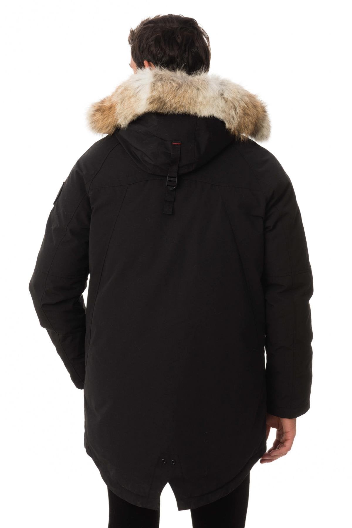 Helvetica men's black parka - Image n°5