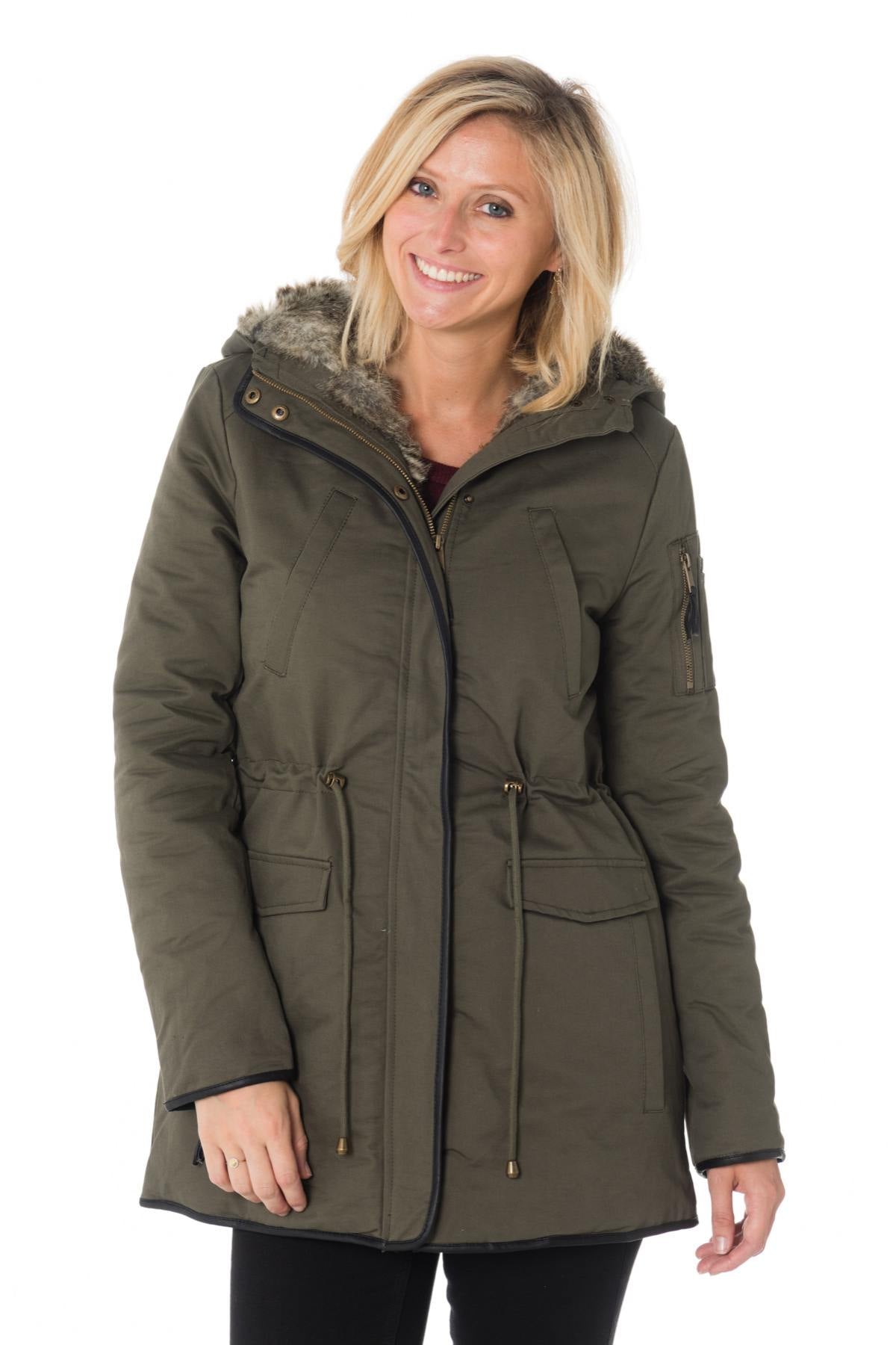 Kaporal women's khaki parka - Image n°4