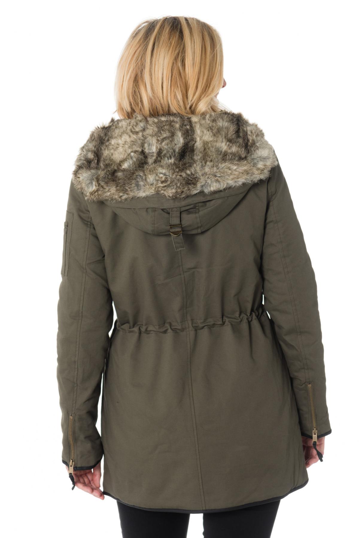 Kaporal women's khaki parka - Image n°5