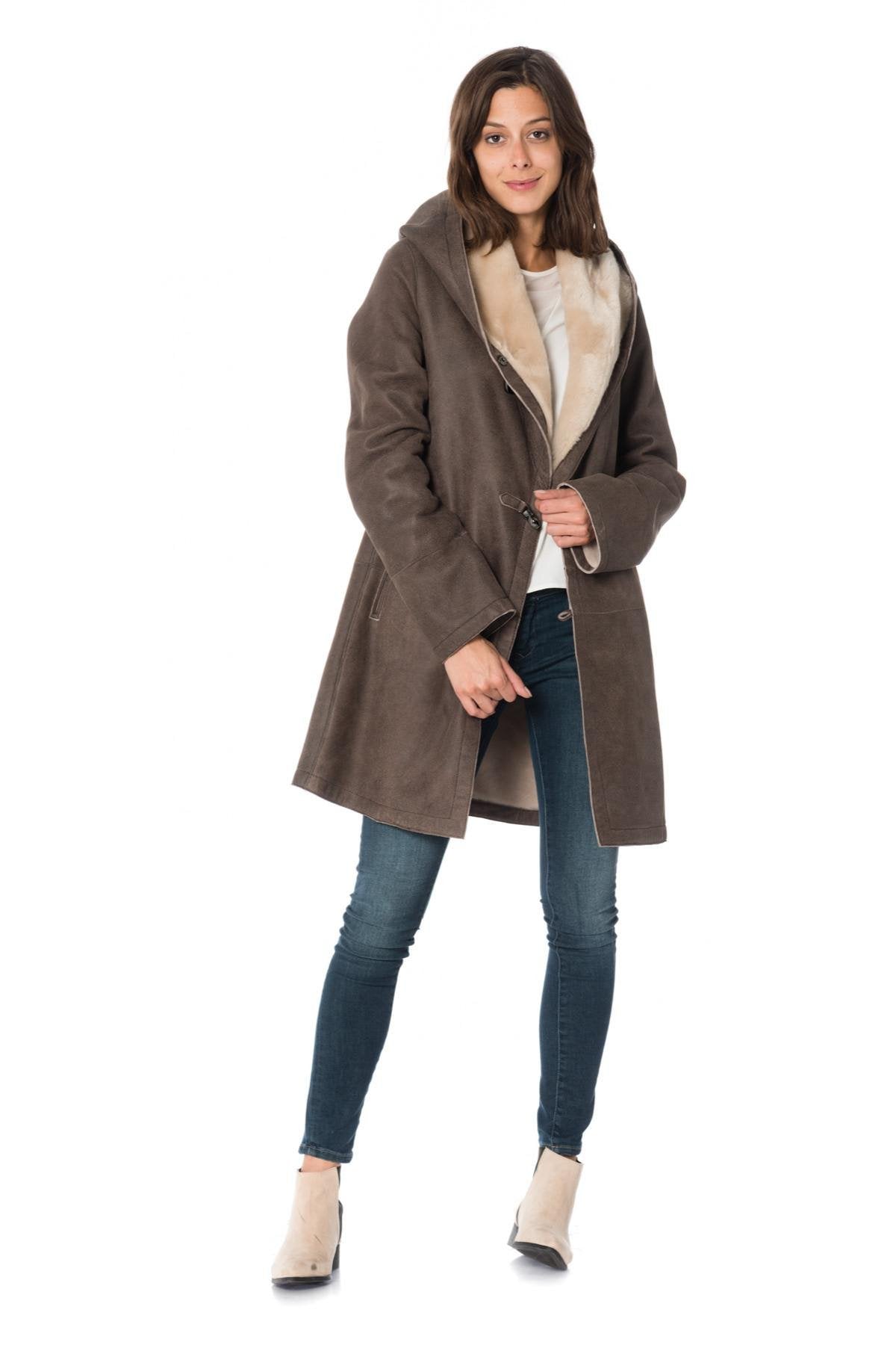 Levinsky women's shearling lamb coat - Image n°2