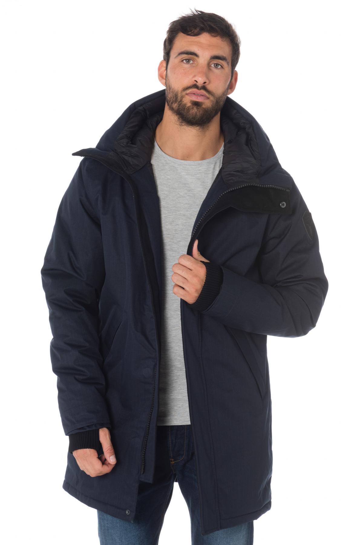 Nobis men's navy blue parka - Image n°3