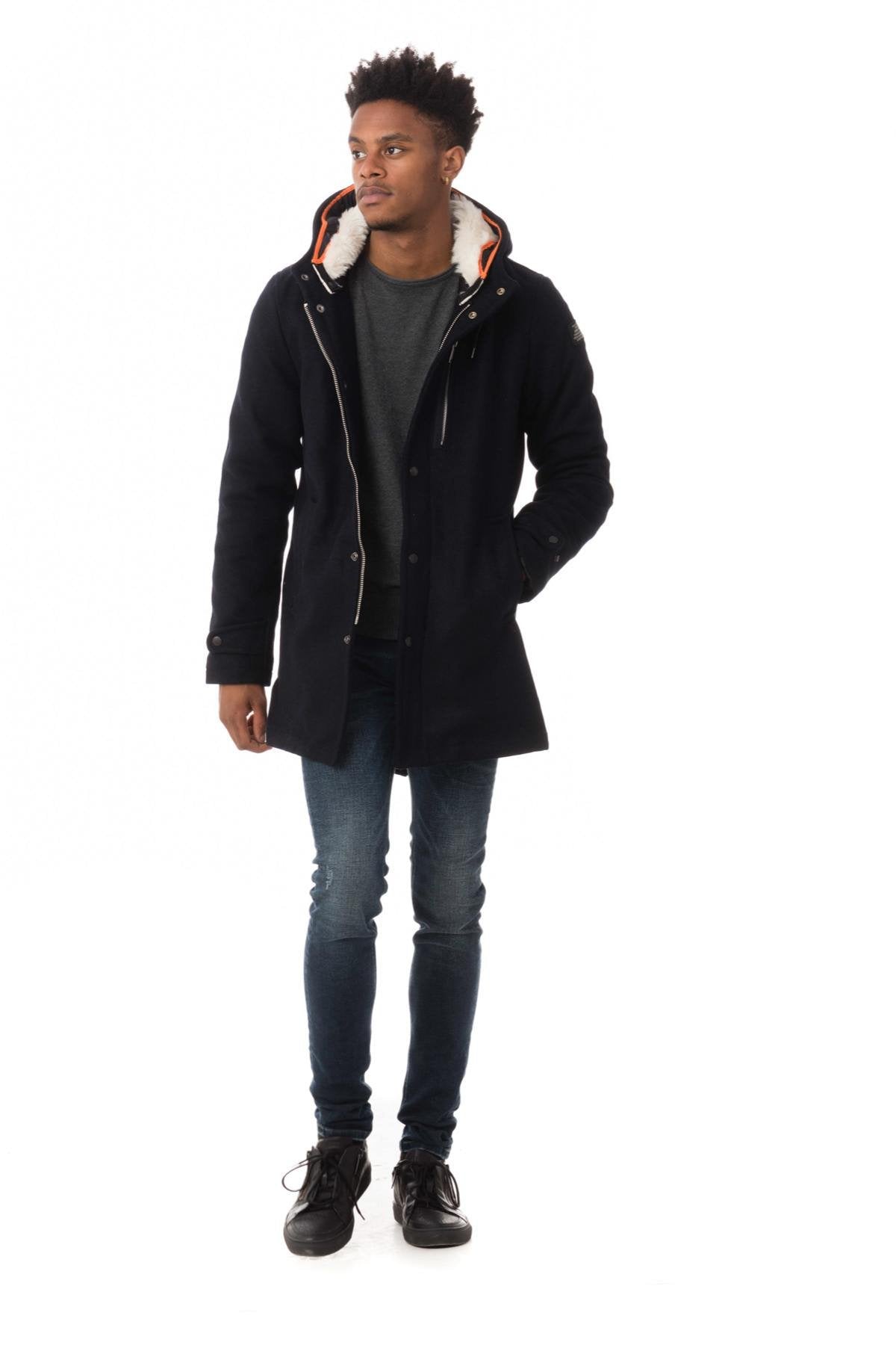 Navy wool parka - Image n°2