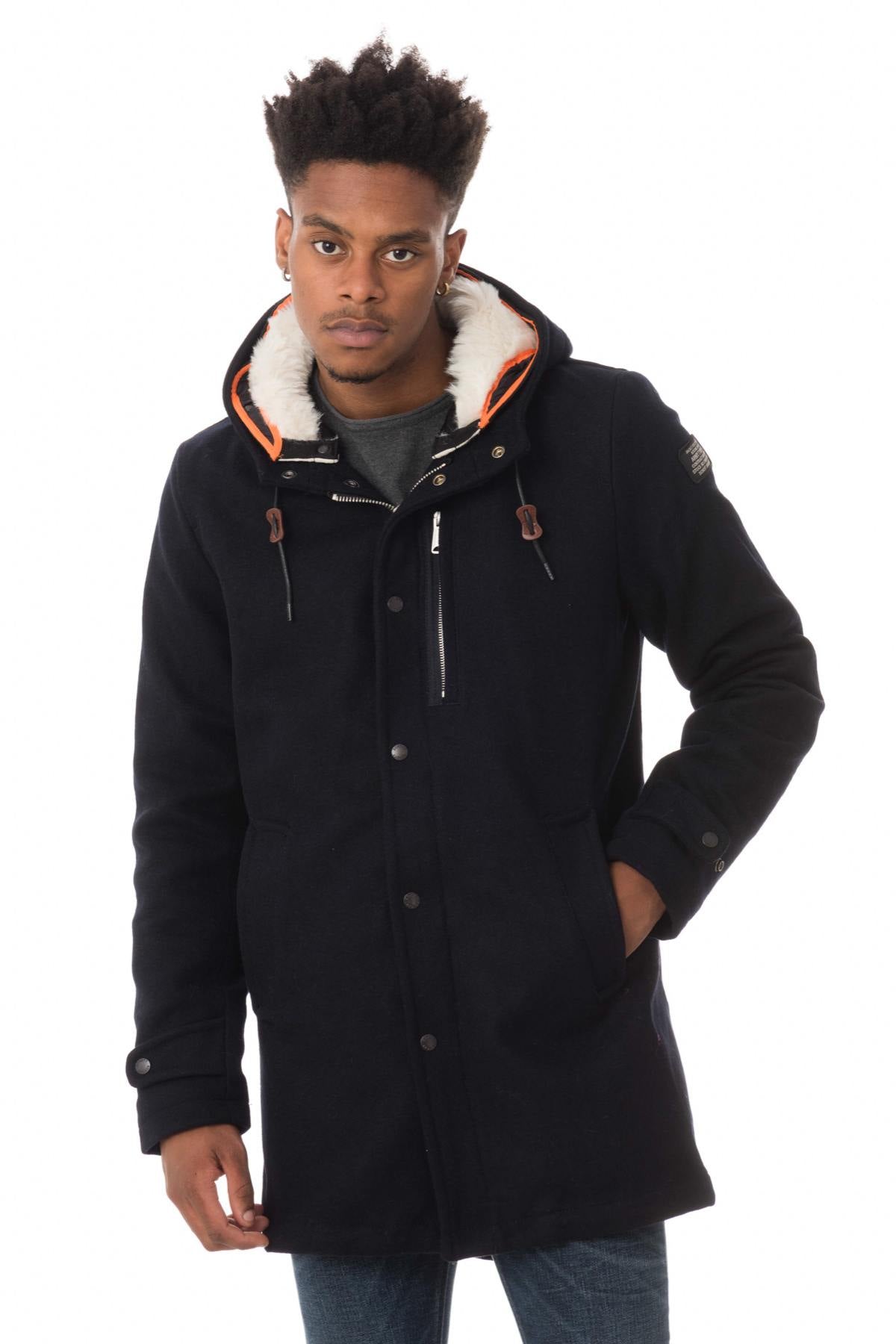 Navy wool parka - Image n°3