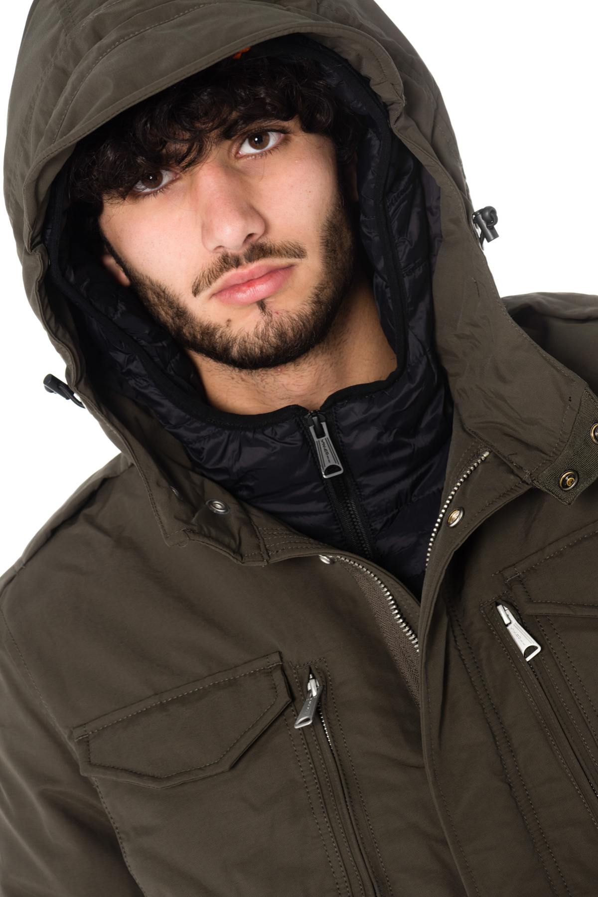 Schott men's khaki/black parka - Image n°5