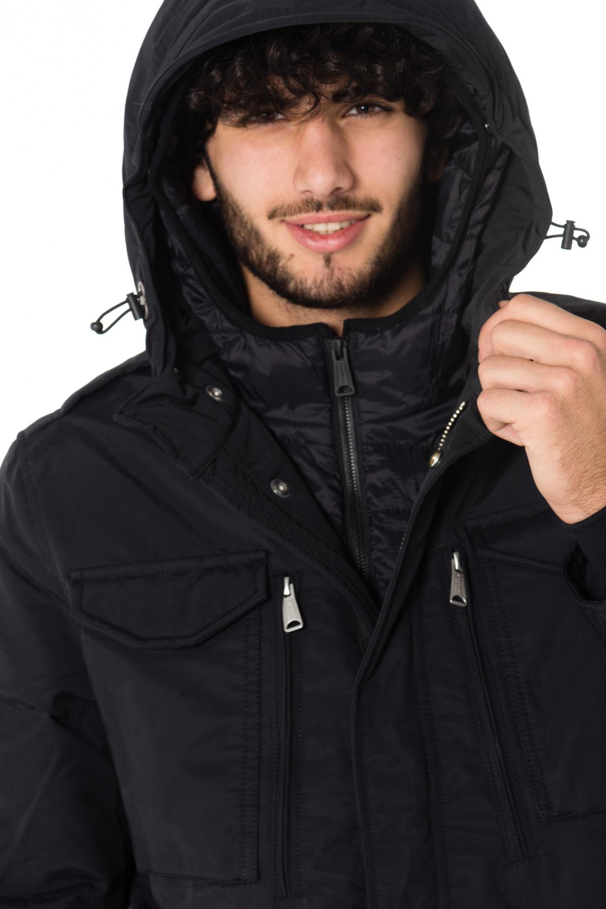 Schott men's black parka - Image n°5