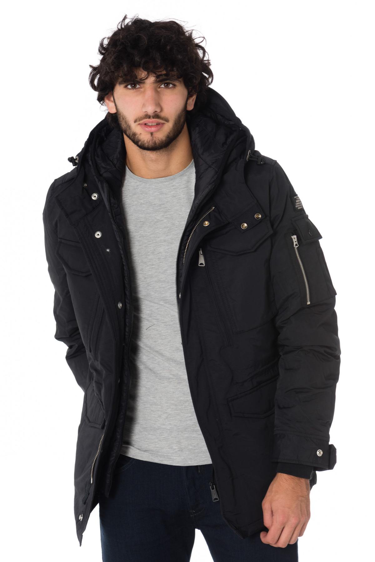 Schott men's black parka - Image n°3