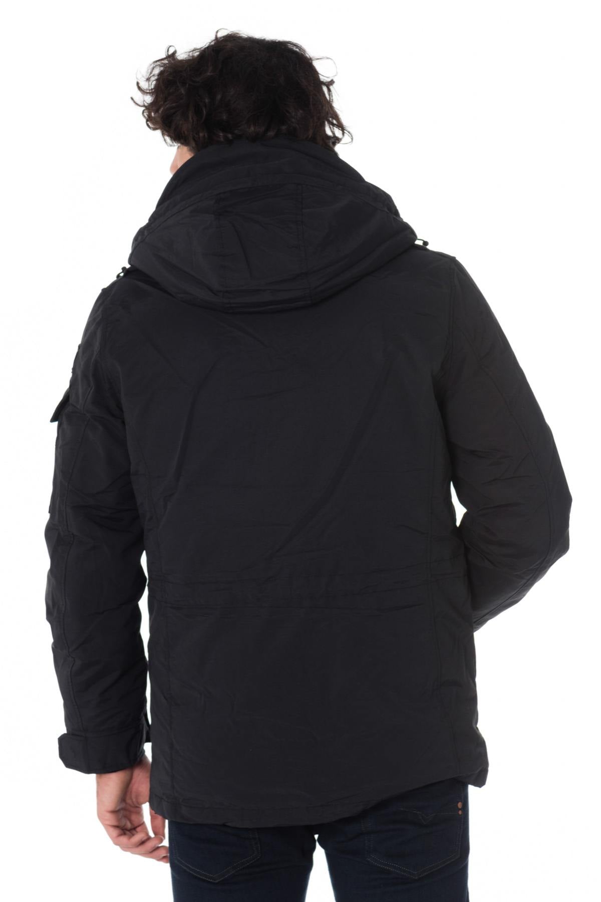 Schott men's black parka - Image n°7