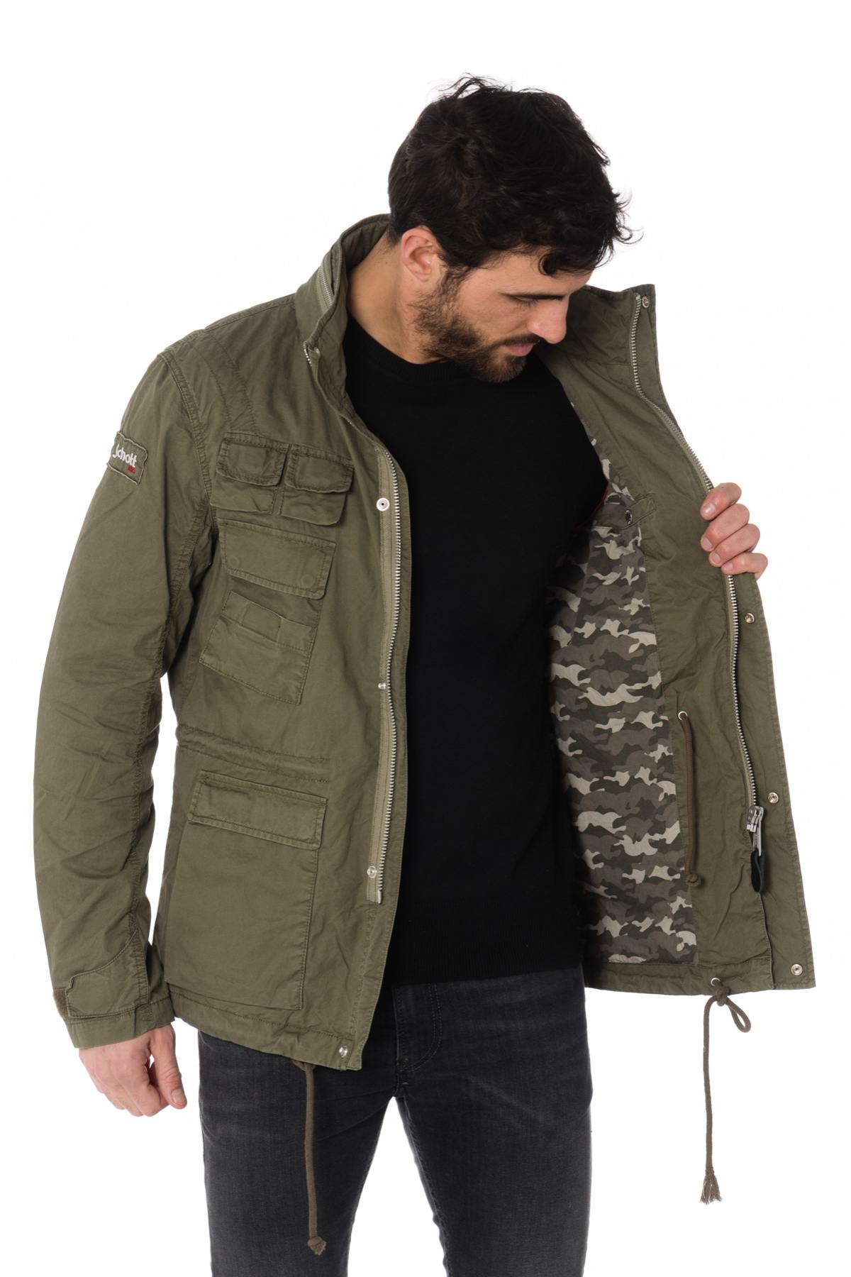 Men's khaki military jacket - Image n°8