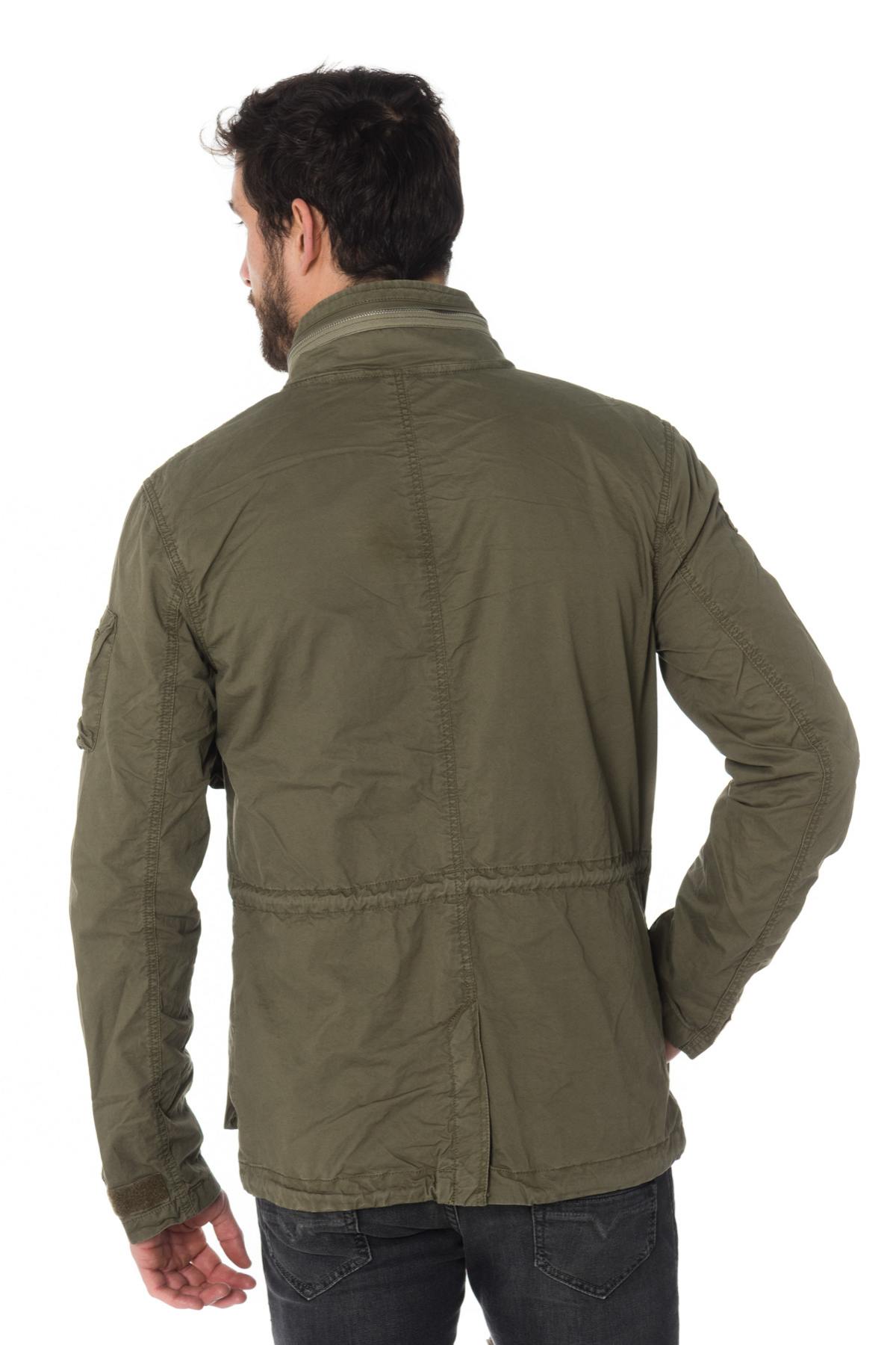 Men's khaki military jacket - Image n°9