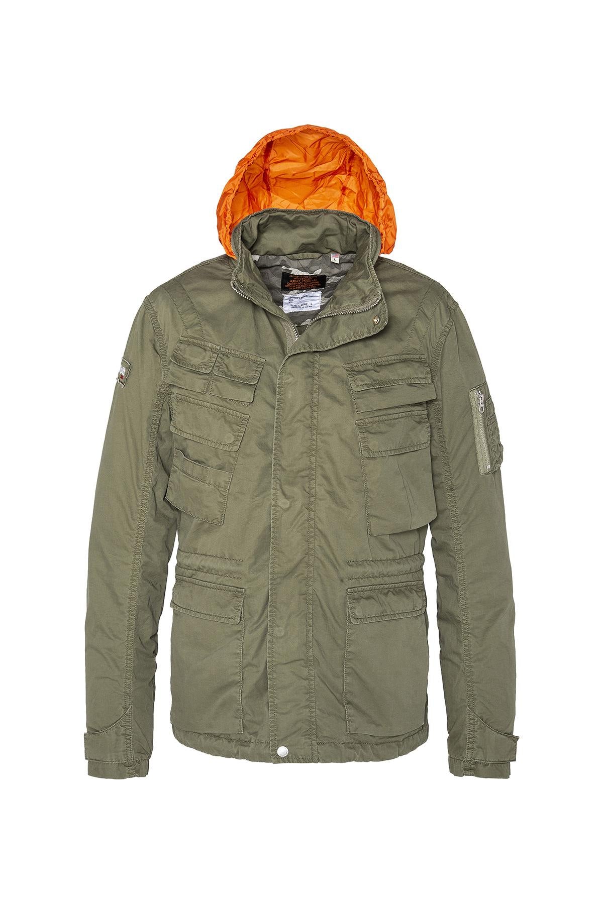 Men's khaki military jacket - Image n°5