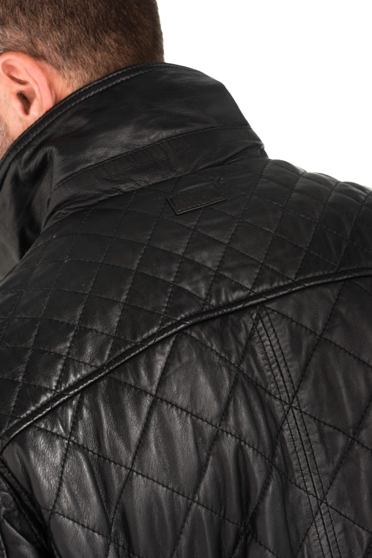 Men's black quilted jacket - Image n°4