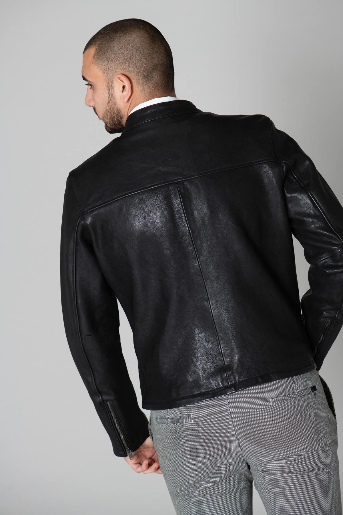 Daytona men's cowhide leather jacket - Image n°7