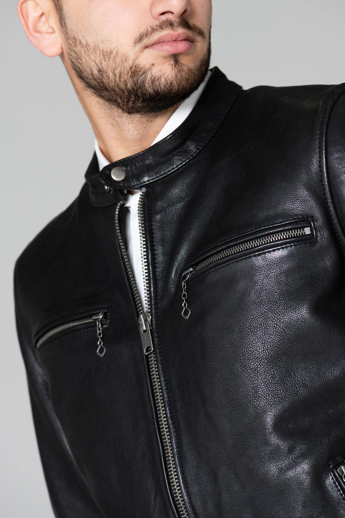 Daytona men's cowhide leather jacket - Image n°2